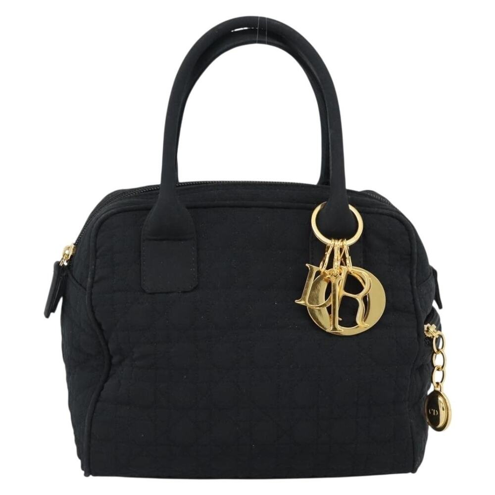 Dior Cannage Canvas Handbag Black